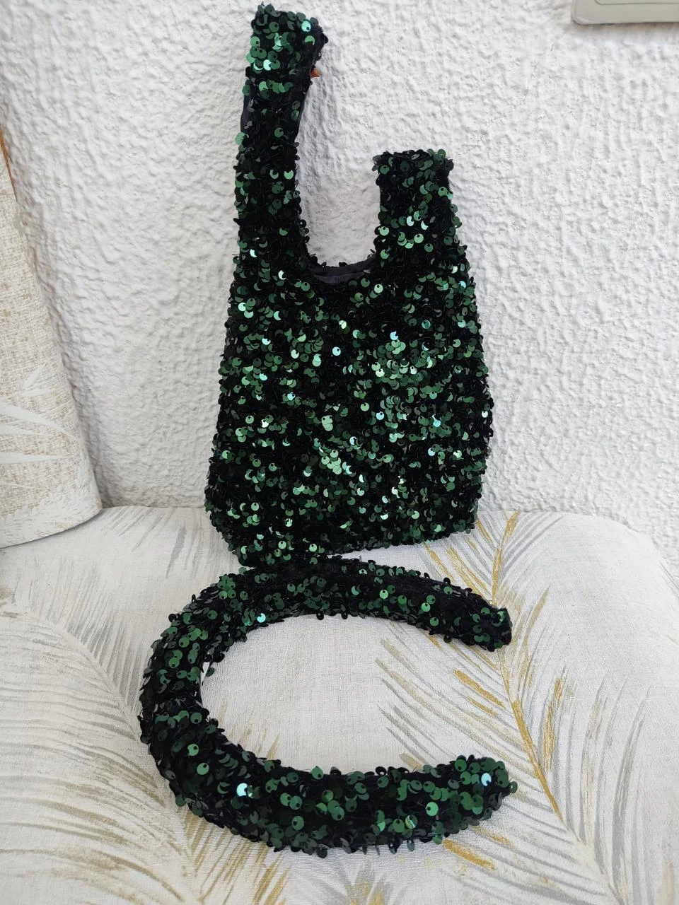 Bolsa et diadème en paillettes – photo 2